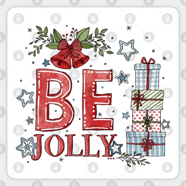 Be jolly, Christmas collection Sticker by Lillieo and co design